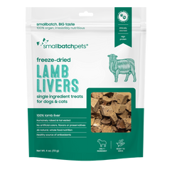 Smallbatch Lamb Liver Freeze-Dried Treats for Dogs & Cats
